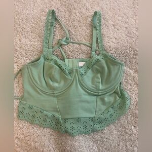 Colsie Mint Bralette Crop Top